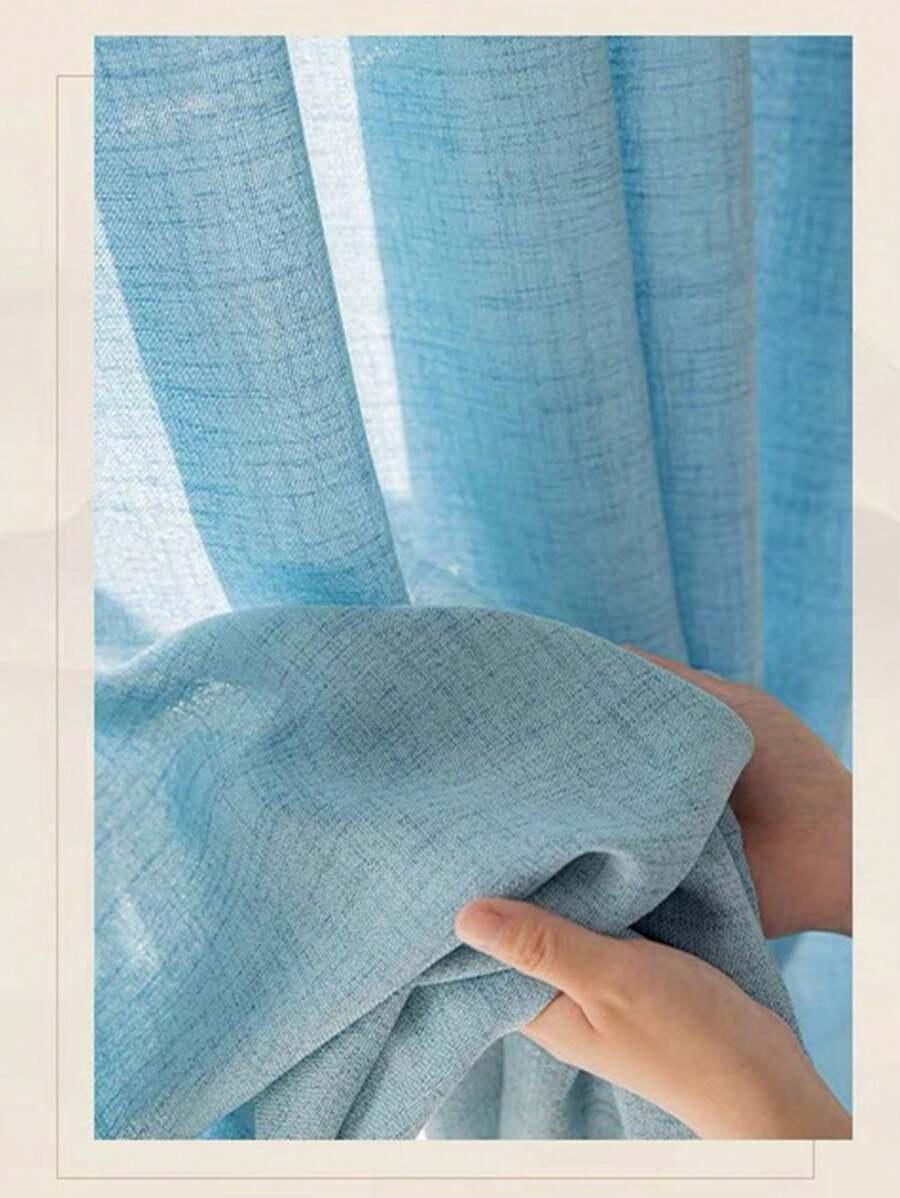 SHEIN NIEBIESKA ZASŁONA TEKSTURA S07__100X200