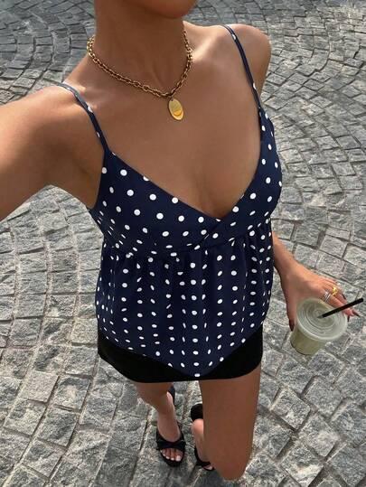 SHEIN TOP GROSZKI RAMIĄCZKA S06__M