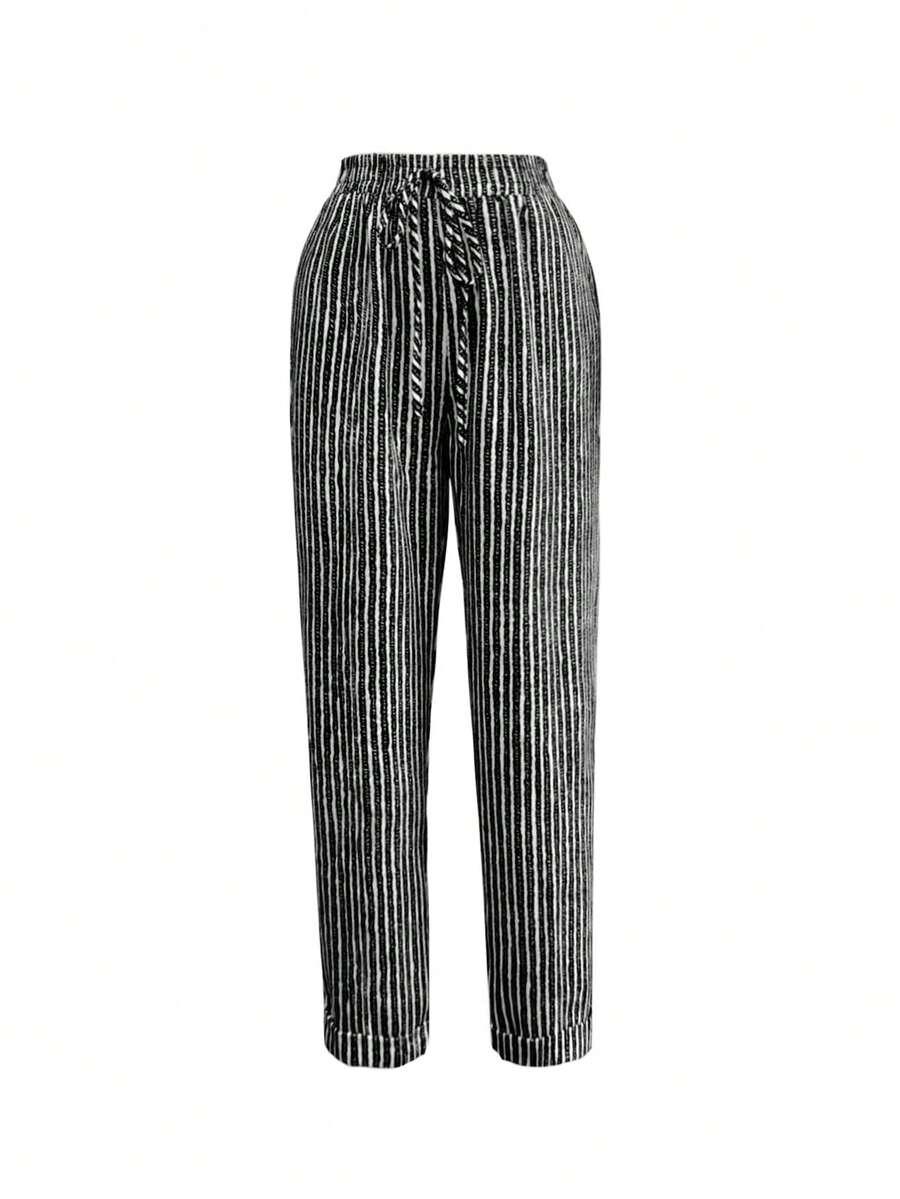 SHEIN SPODNIE WZÓR PASKI S06__M