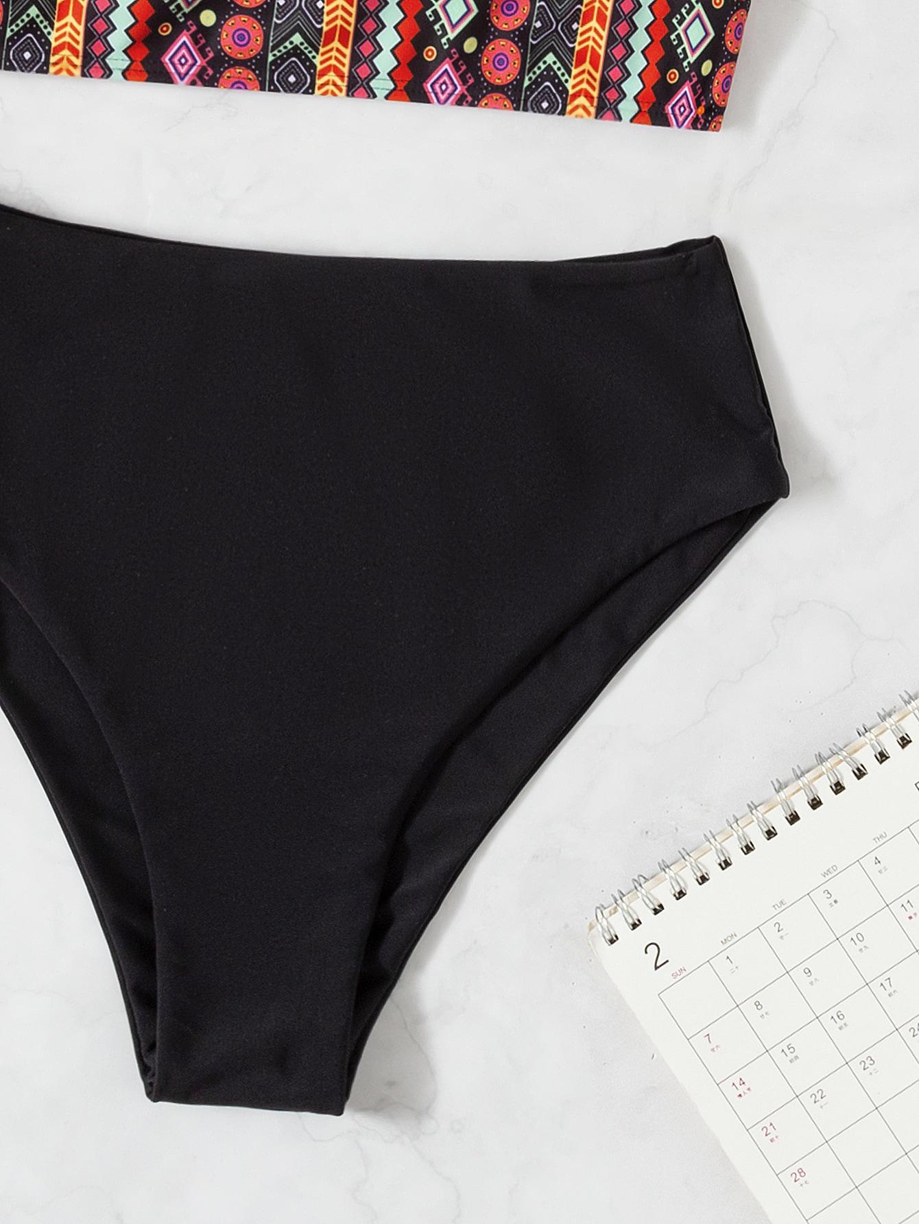 SHEIN DWUCZĘŚCIOWY STRÓJ KĄPIELOWY S09__L