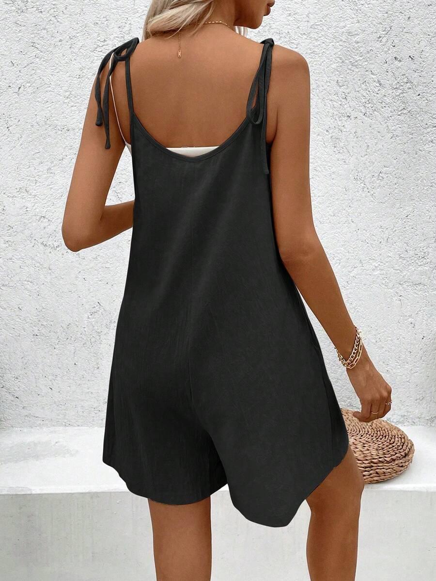 SHEIN CZARNY KOMBINEZON CASUAL S06__M