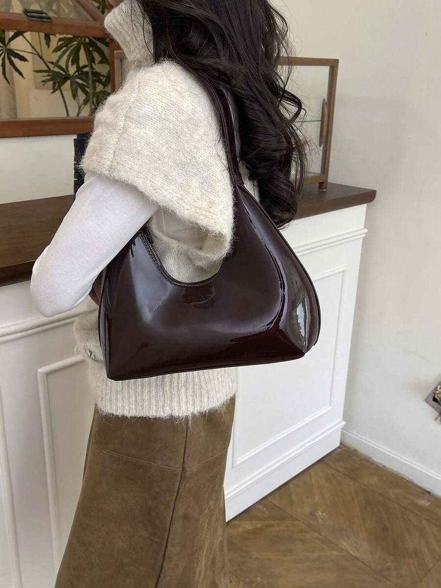 SHEIN BRĄZOWA TOREBKA NA RAMIE S07__26X8X22