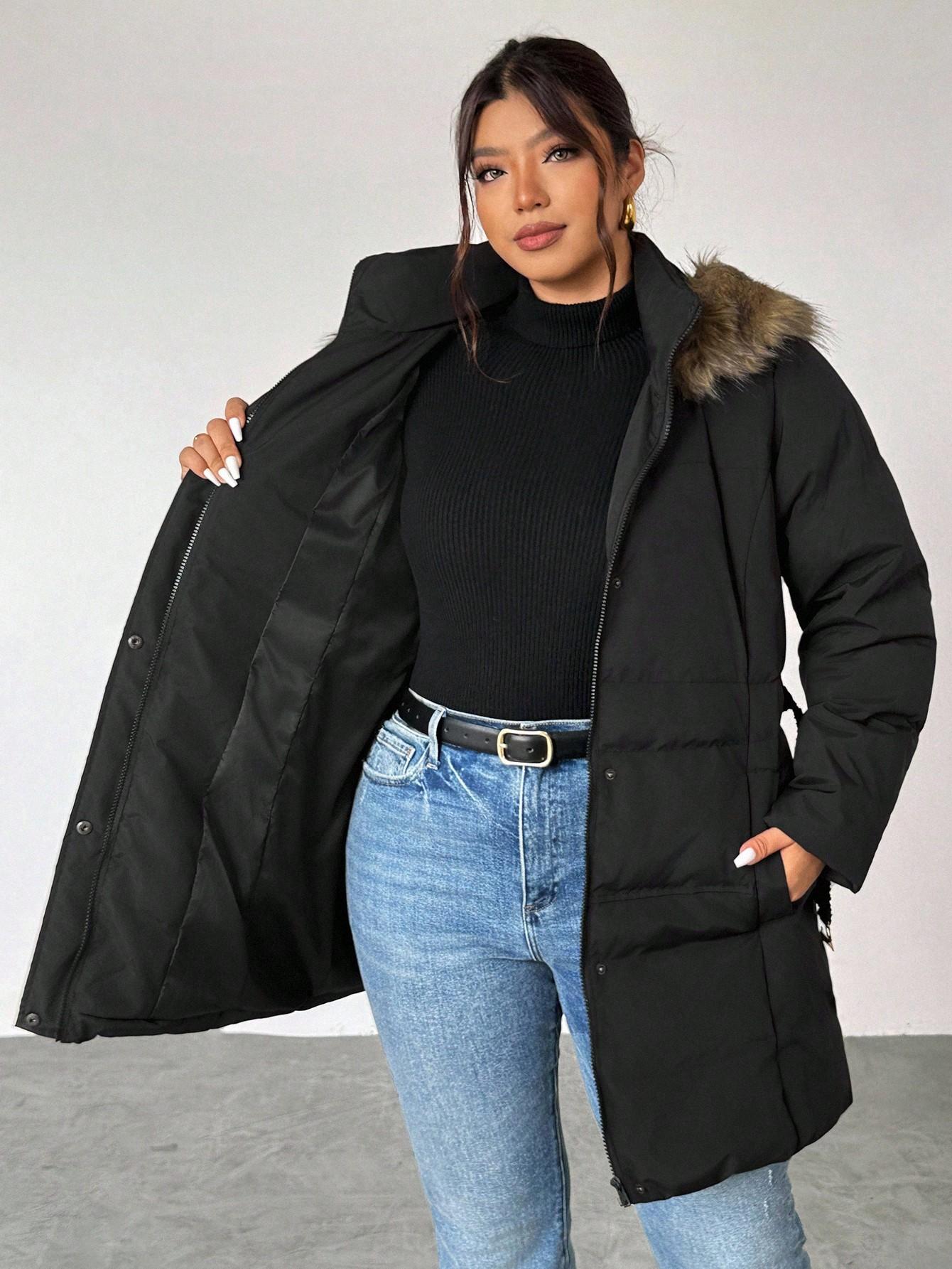 SHEIN CZARNA KURTKA KAPTUR W01__48