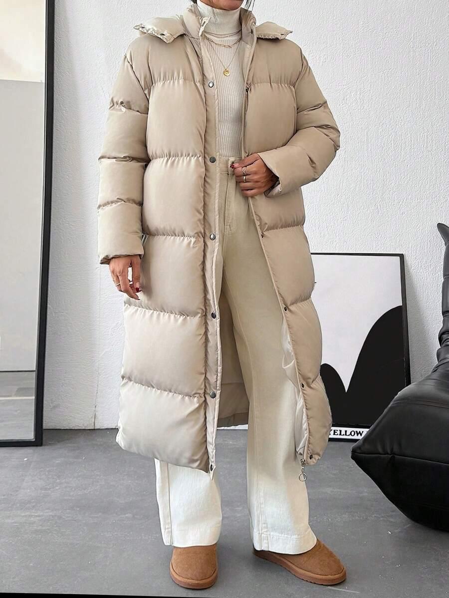 SHEIN BEŻOWA PIKOWANA KURTKA W01__L