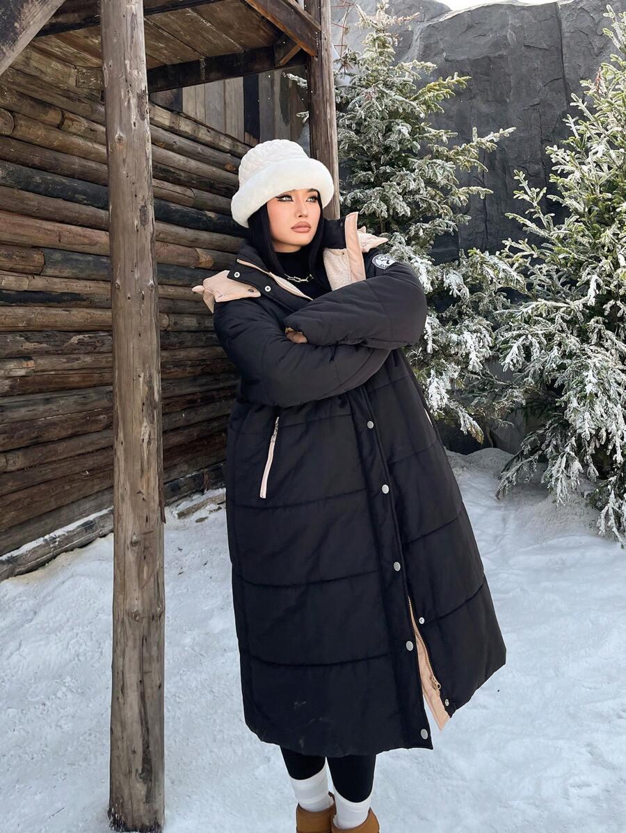 SHEIN CZARNA PIKOWANA KURTKA W01__48