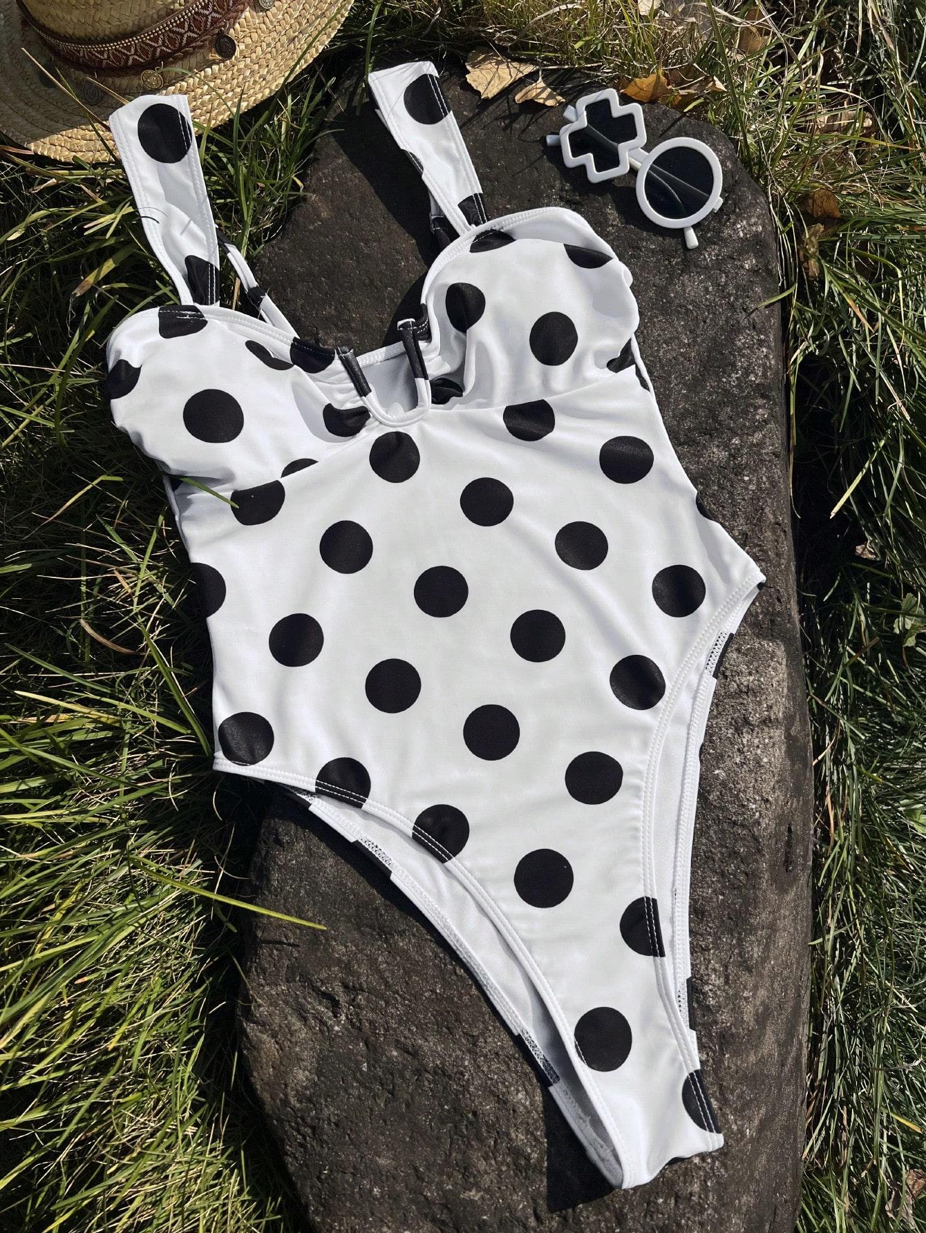 SHEIN JEDNOCZĘŚCIOWY STRÓJ KĄPIELOWY S09__S