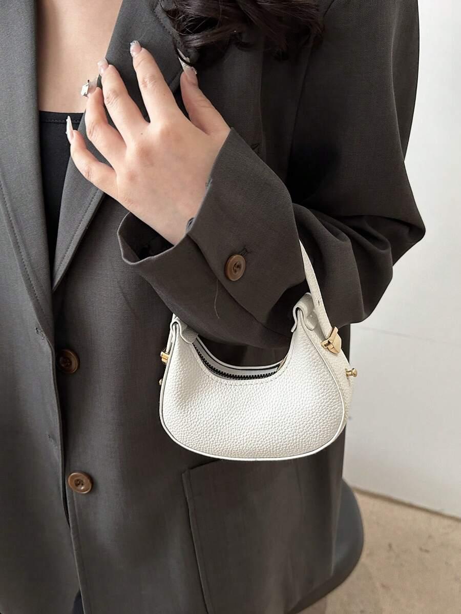 SHEIN BIAŁA MINI TOREBKA IMITACJA SKÓRY S07__15X5,5X11,5CM
