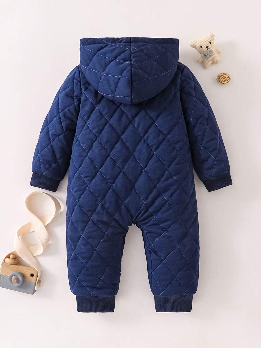 SHEIN GRANATOWY KOMBINEZON ZAMEK W01__86-92CM