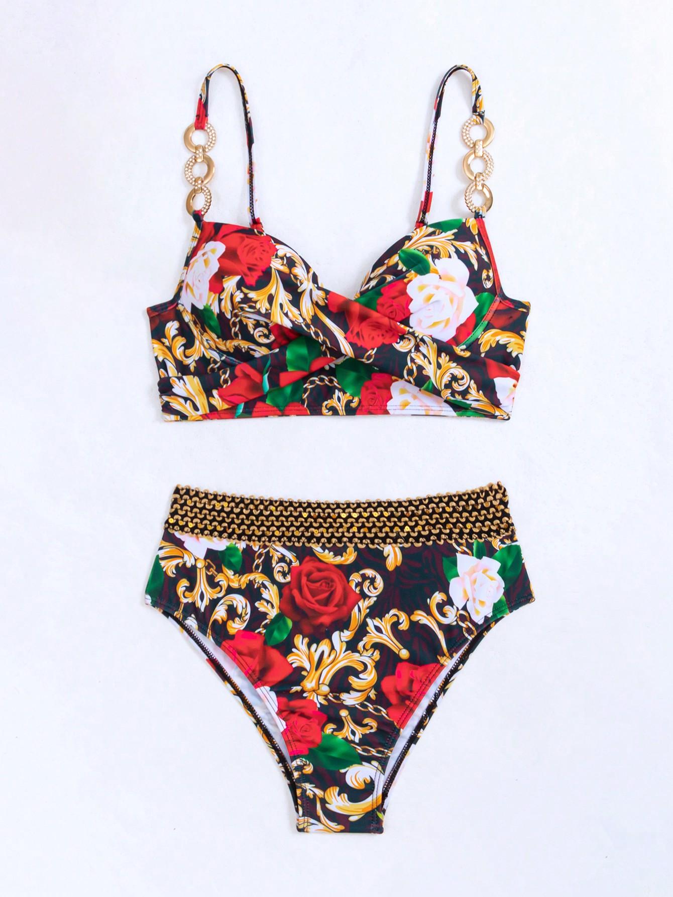 SHEIN DWUCZĘŚCIOWY STRÓJ KĄPIELOWY S09__S