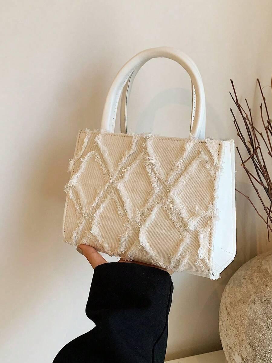 SHEIN BIAŁA TOREBKA ZIP S07__15X20CM