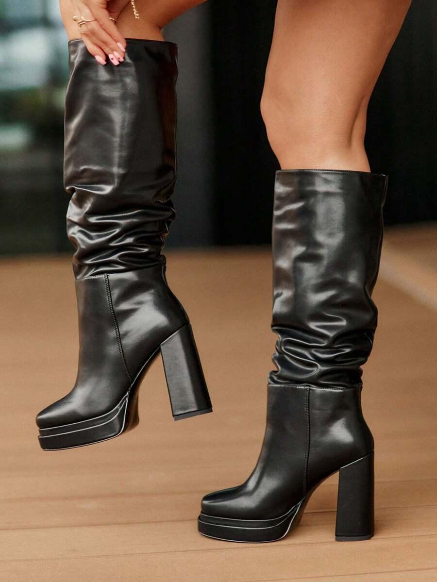 SHEIN BEŻOWE KOZAKI OBCAS W01__38