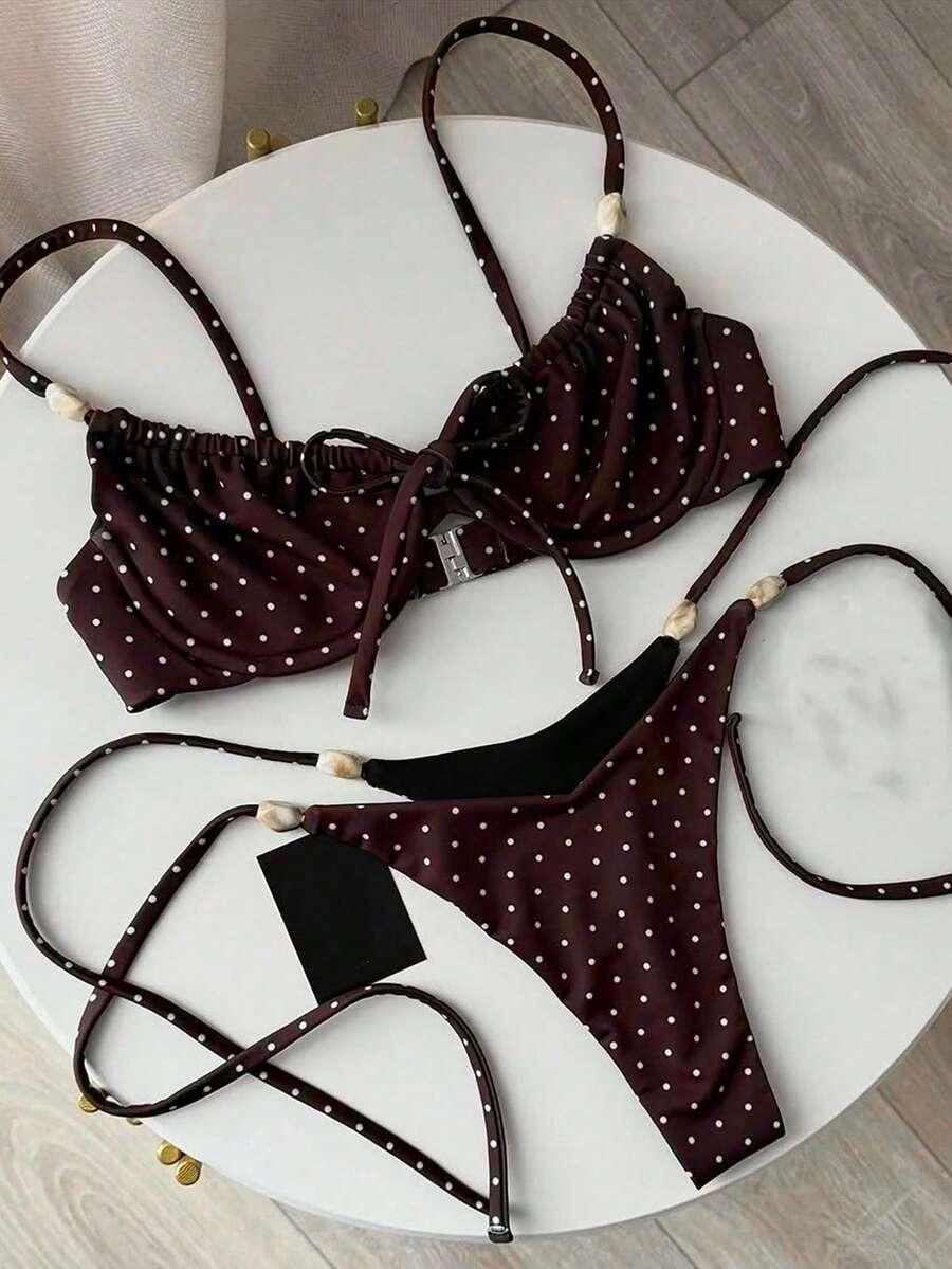 SHEIN DWUCZĘŚCIOWY STRÓJ KĄPIELOWY S06__XS