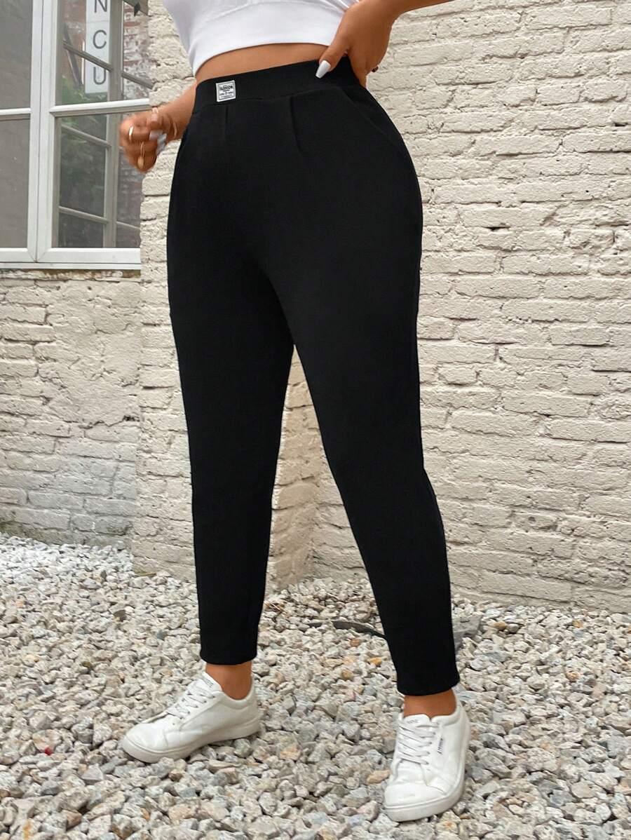 SHEIN CZARNE SPODNIE CASUAL S06__46