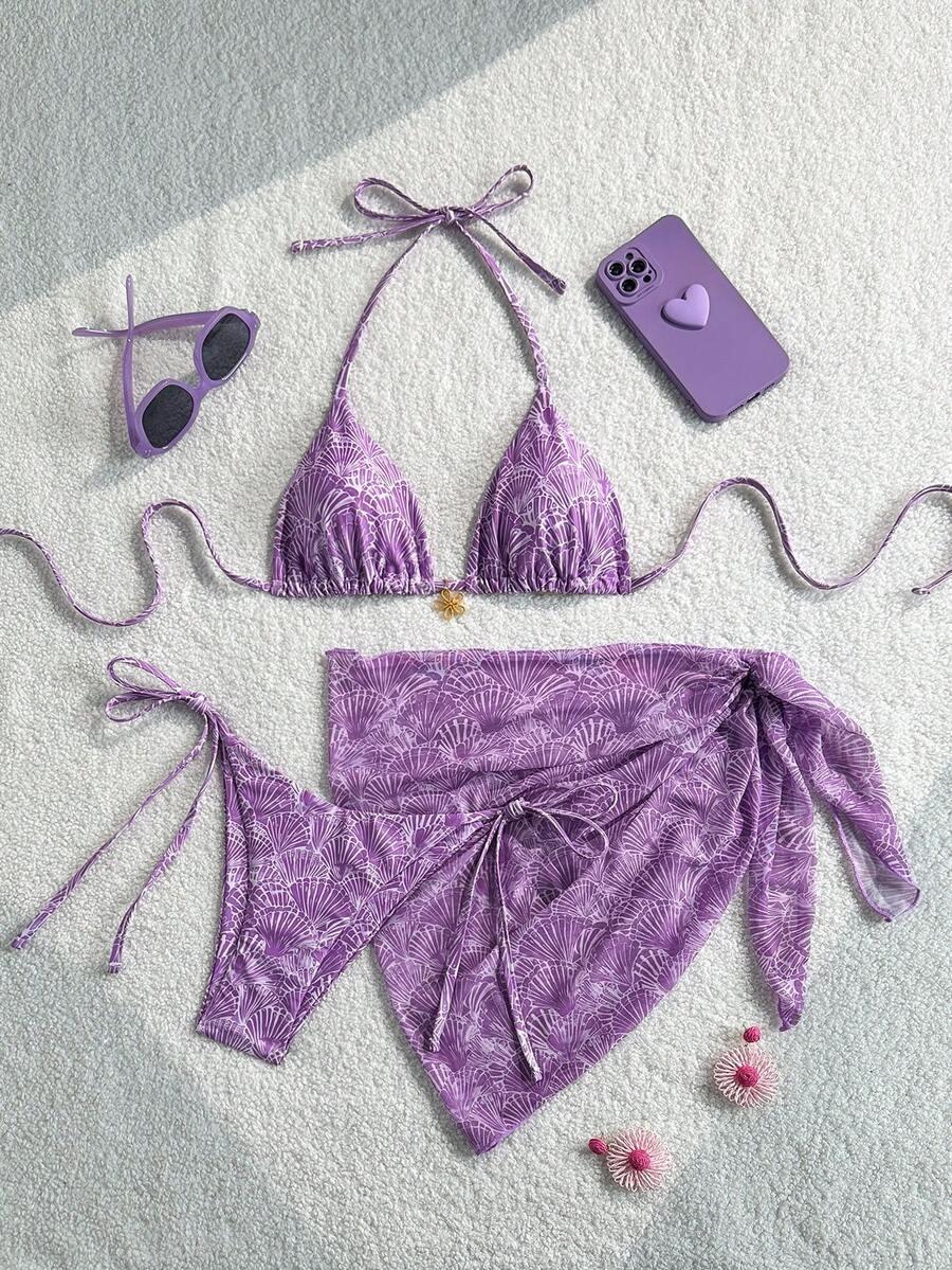 SWIM MOD DWUCZĘŚCIOWY STRÓJ KĄPIELOWY SARONG KOMPLET WZÓR S09__M