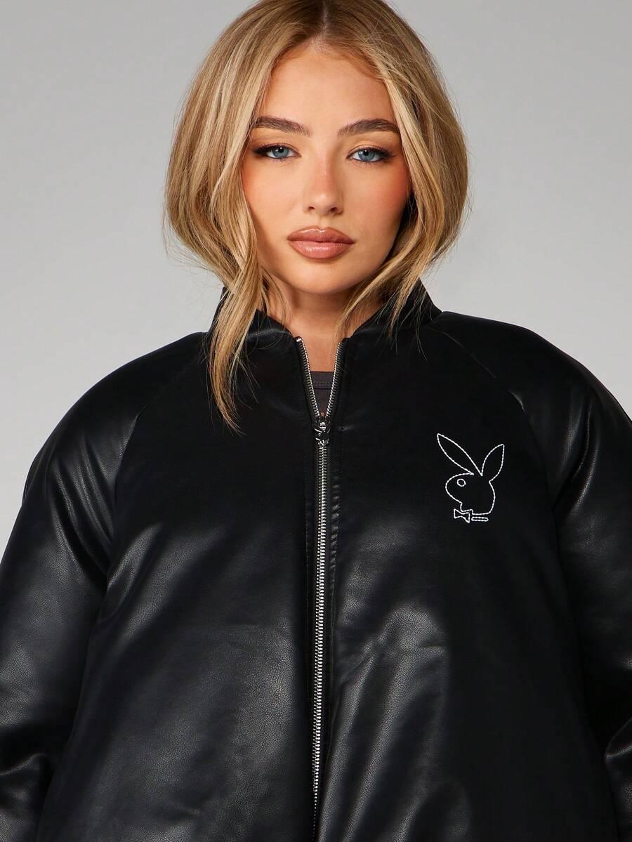 MISSGUIDED CZARNA KURTKA ZAMEK W01__L