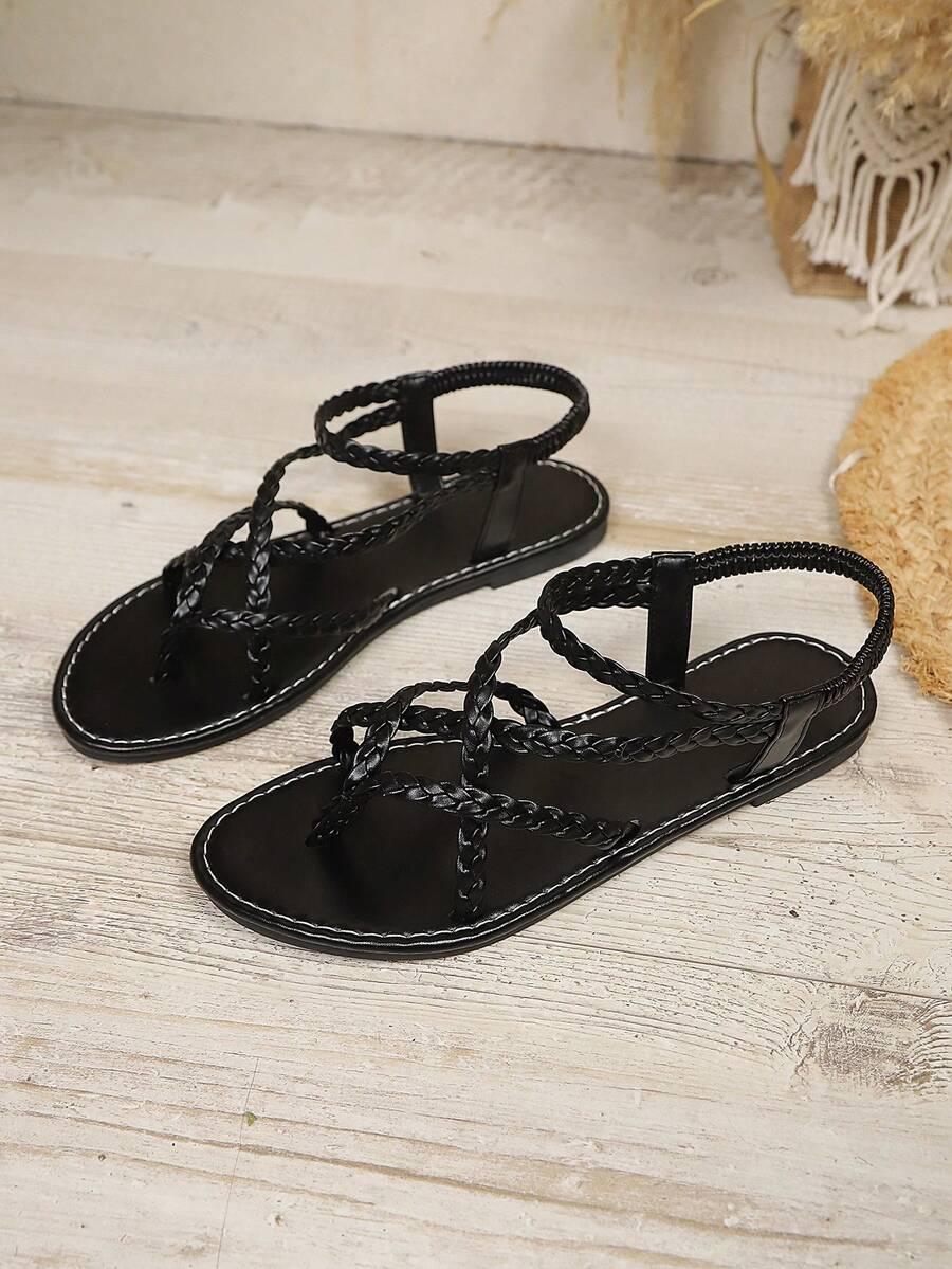 SHEIN CZARNE WSUWANE KLAPKI S06__39