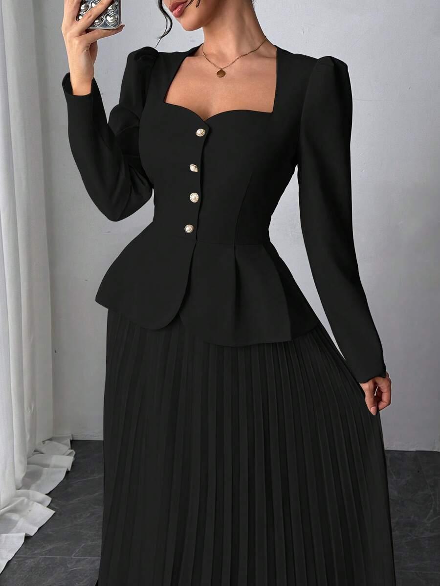 RAFFERIZA CZARNA MAXI SUKIENKA S06__S