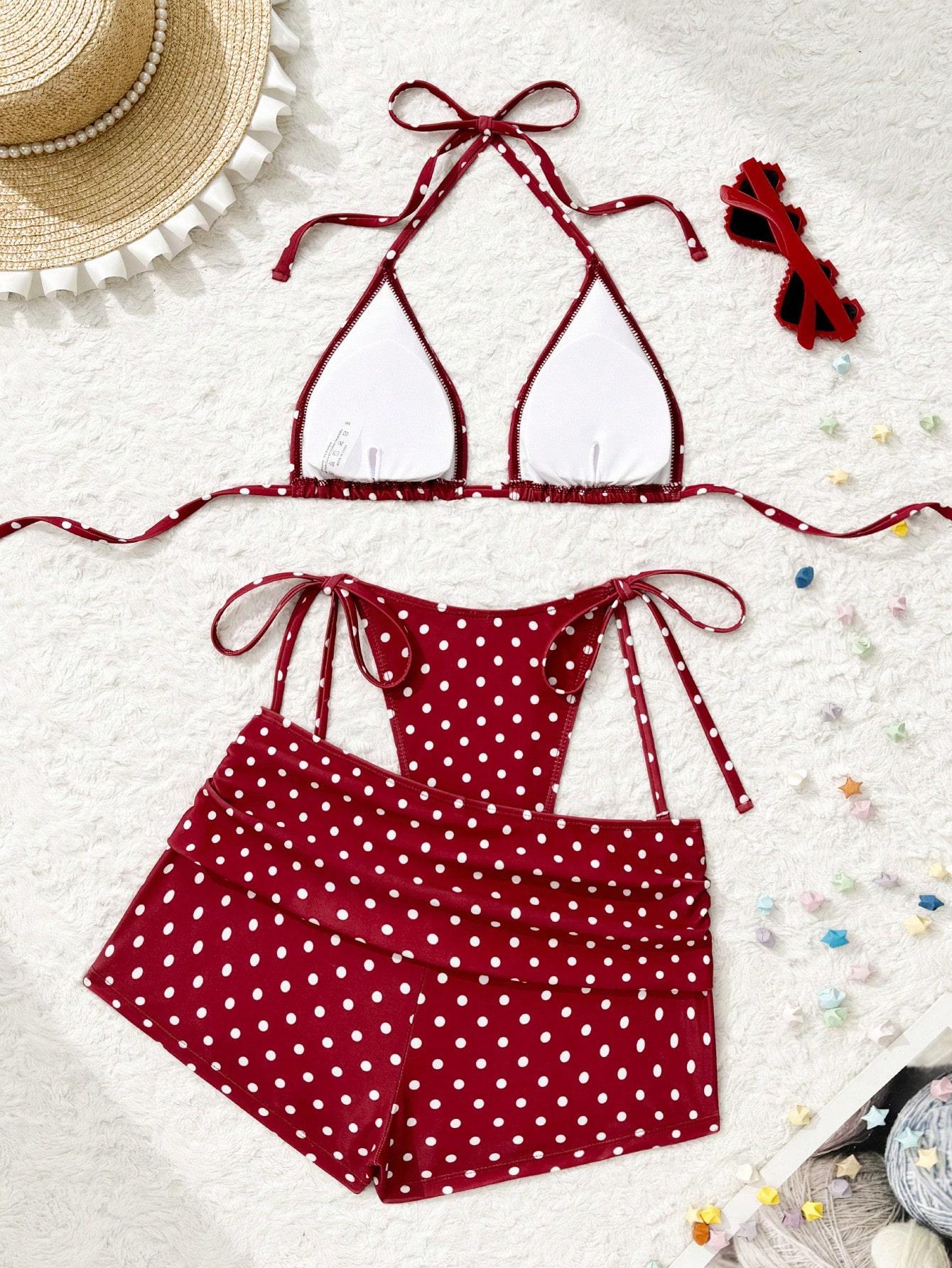 SHEIN DWUCZĘŚCIOWY STRÓJ KĄPIELOWY S09__XS