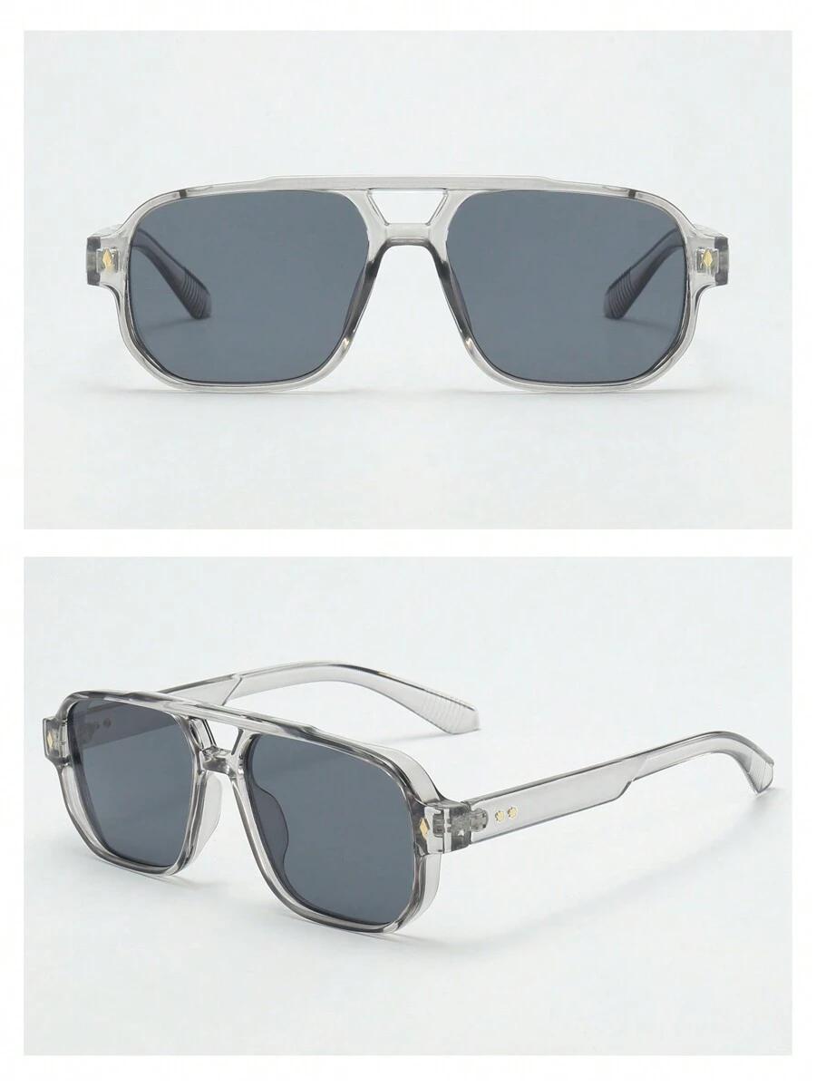 SHEIN SZARE OKULARY PRZECIWSŁONECZNE S07