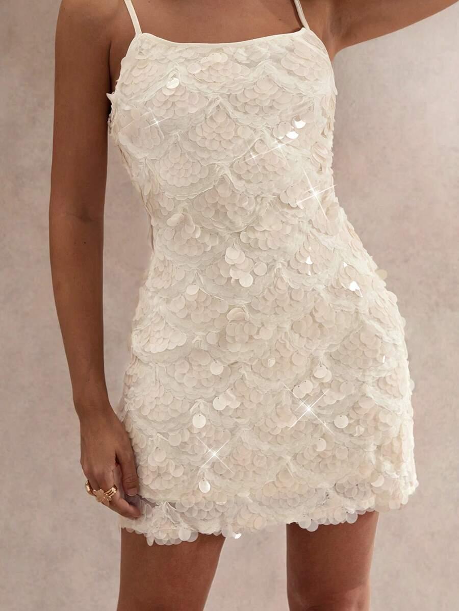 SHEIN KREMOWA MINI SUKIENKA S06__S
