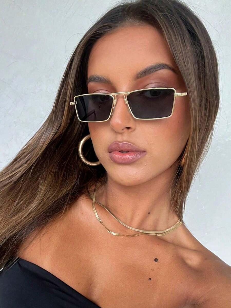 SHEIN CZARNE OKULARY PRZECIWSŁONECZNE S07