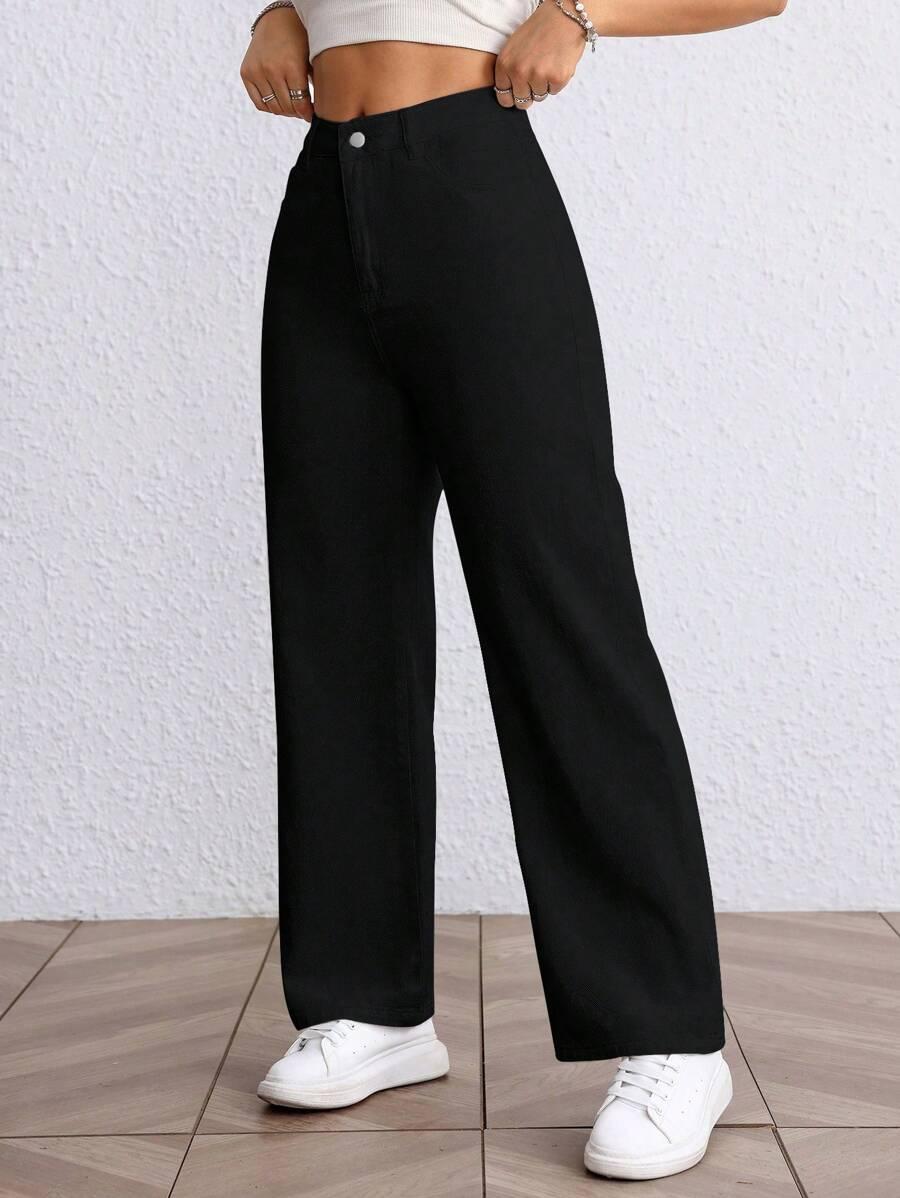 SHEIN CZARNE SPODNIE JEANS S06__M