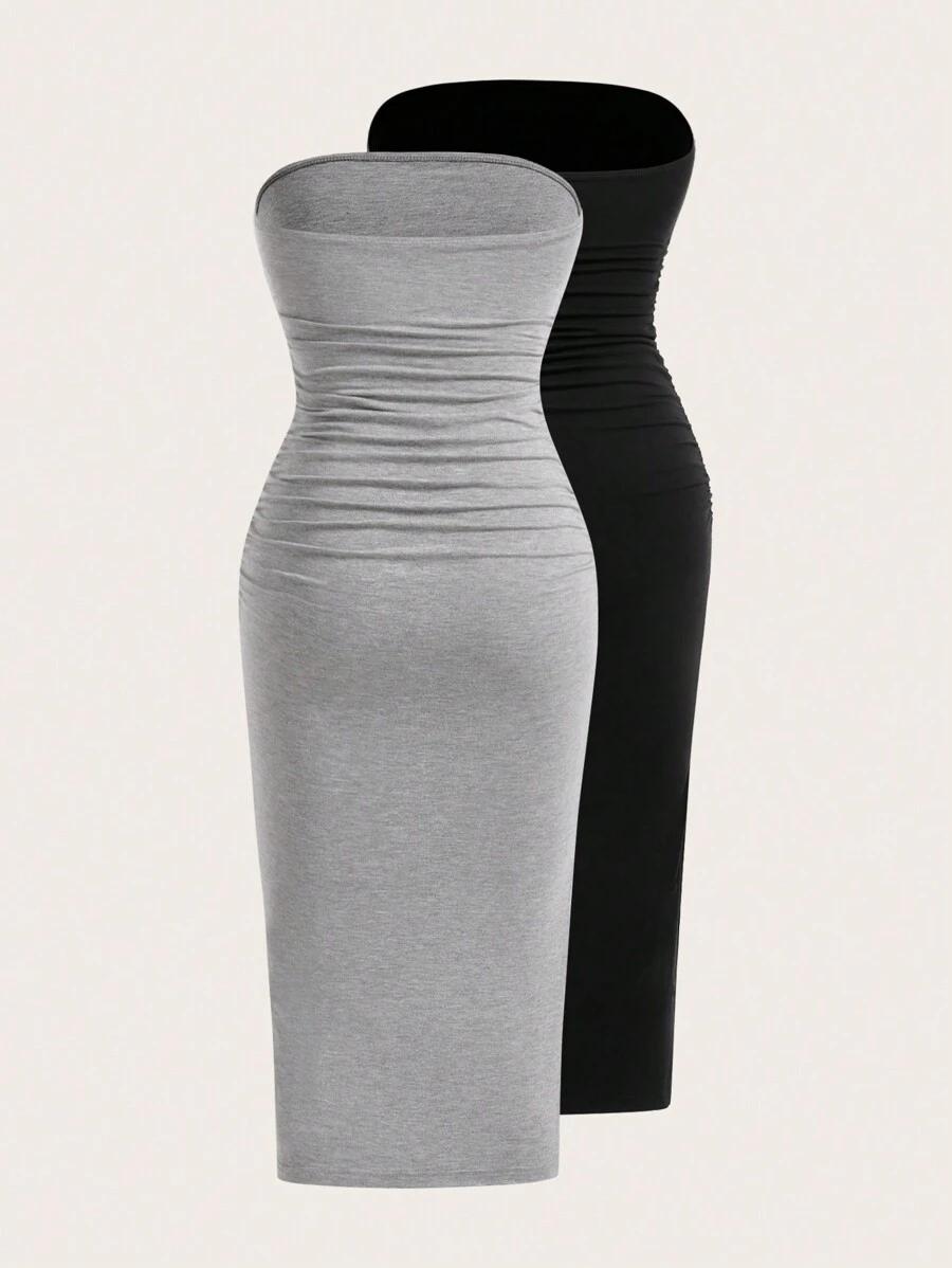 SHEIN SUKIENKA BEZ RĘKAWÓW 2-PACK S06__XL
