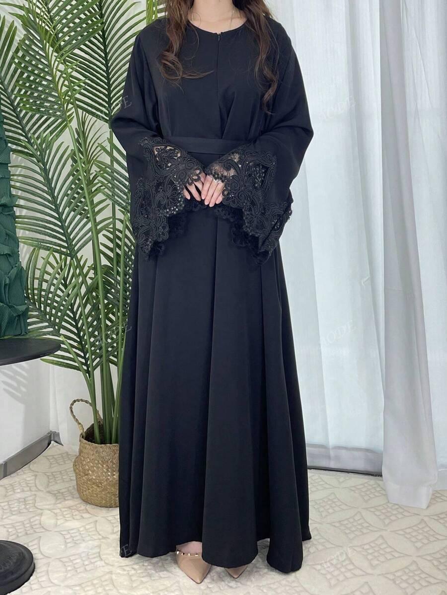 SHEIN CZARNA MAXI SUKIENKA S06__L
