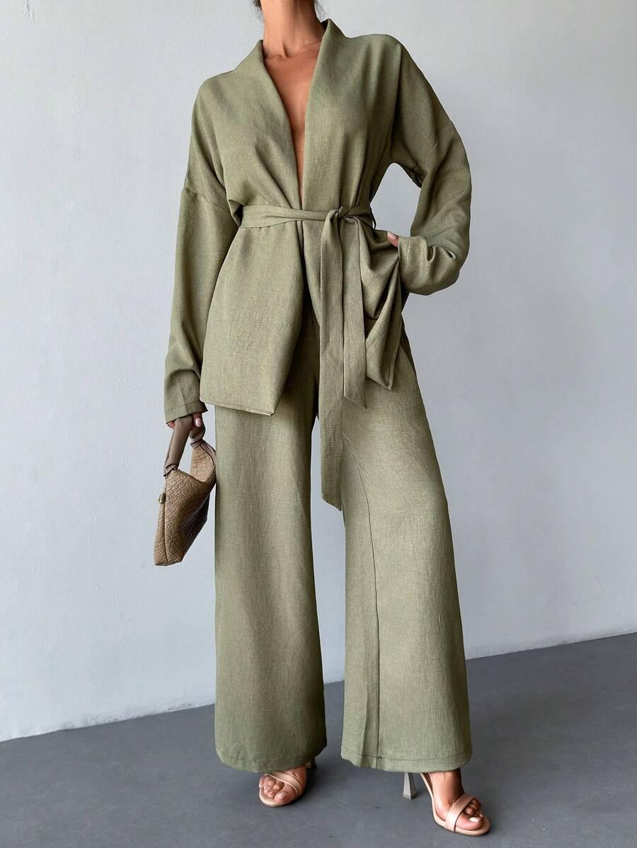SHEIN KOMPLET BLUZA SPODNIE S06__S
