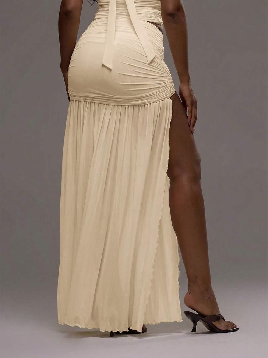 MUSERA KREMOWA MAXI SPÓDNICA S09__M
