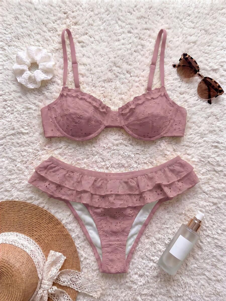 SHEIN DWUCZĘŚCIOWY STRÓJ KĄPIELOWY S09__S