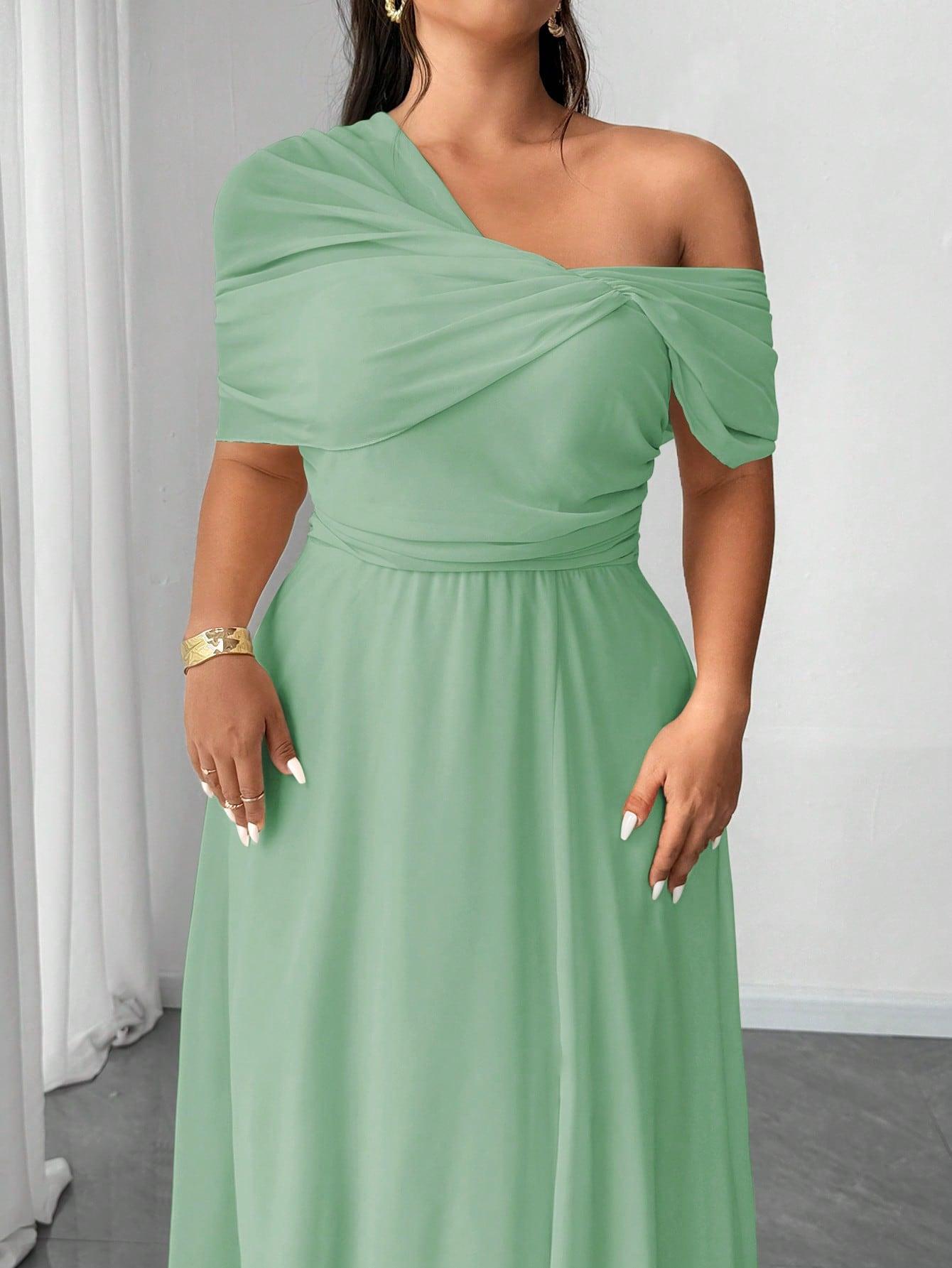 SHEIN ZIELONA MAXI SUKIENKA S06__50
