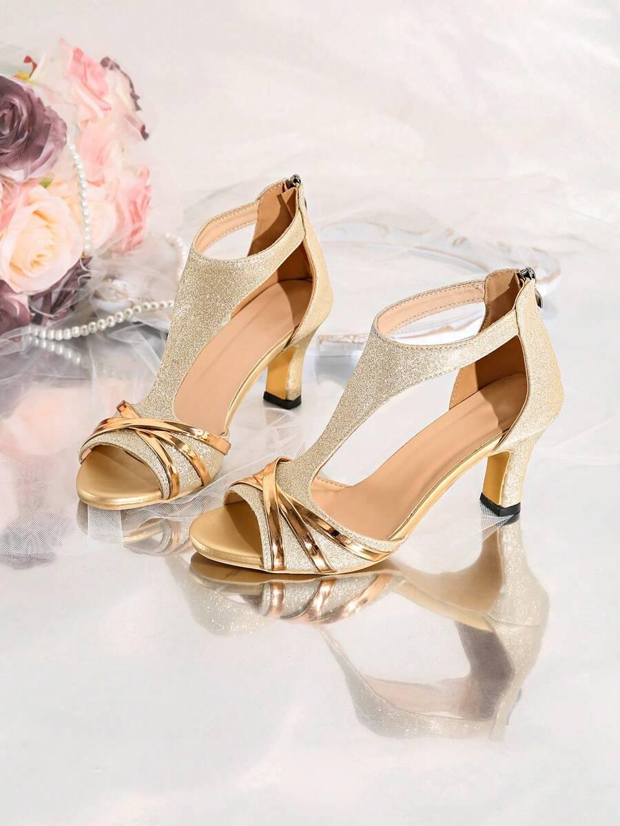 SHEIN ZŁOTE SANDAŁY OBCAS S06__36,5