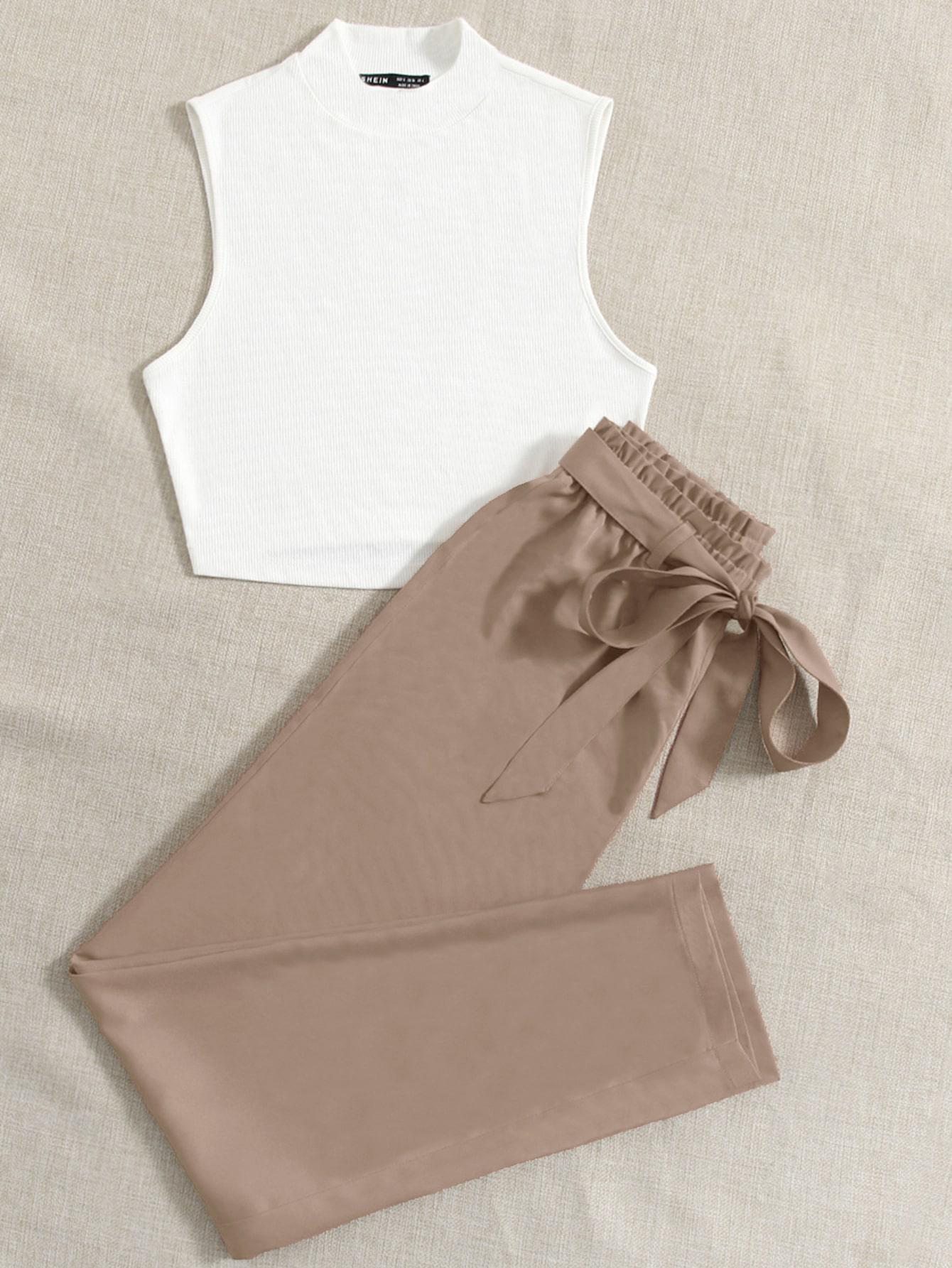 SHEIN TOP SPODNIE KOMPLET S06__S