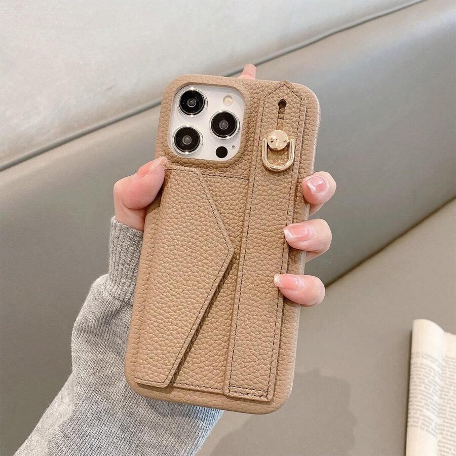 SHEIN BEŻOWE ETUI NA TELEFON IPHONE 14 PRO MAX S07
