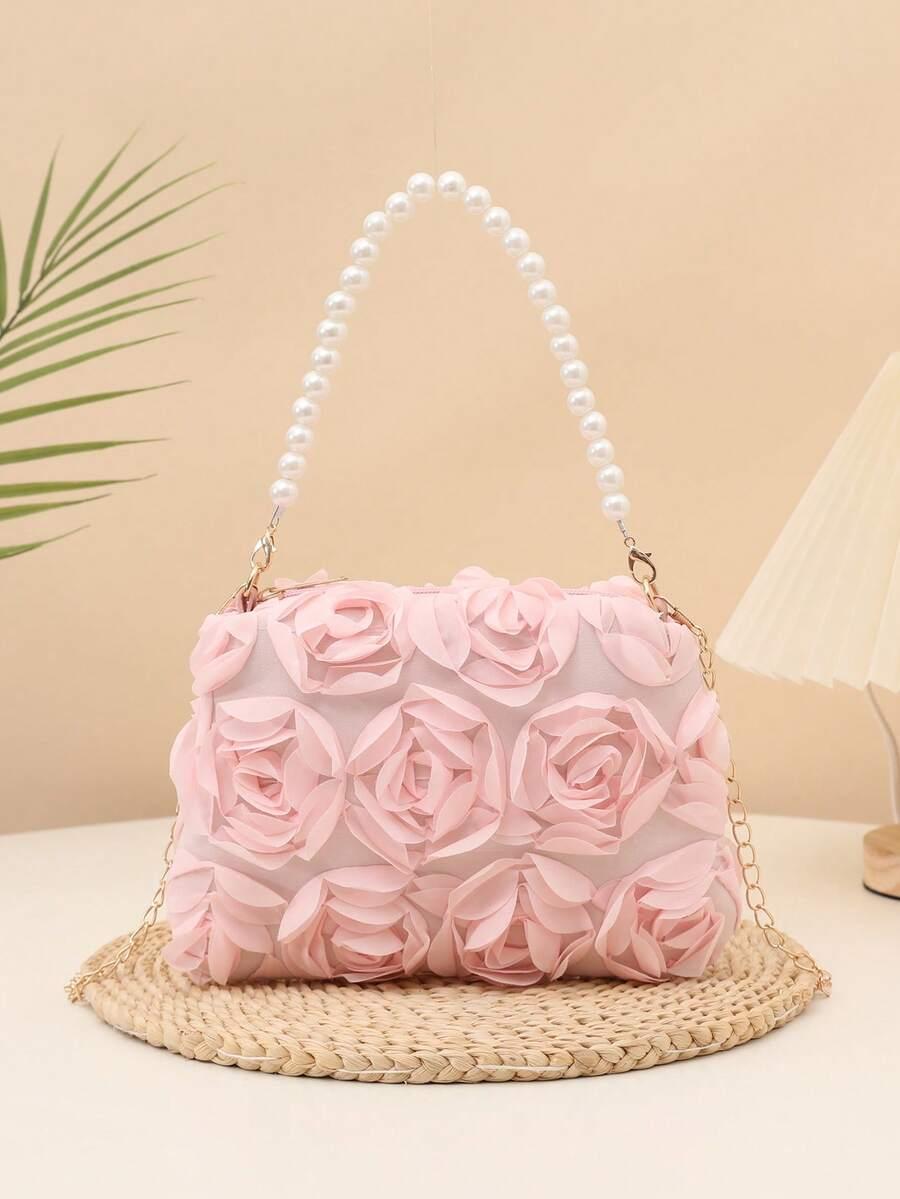 SHEIN RÓŻOWA TOREBKA NA RAMIĘ S07__15X21CM