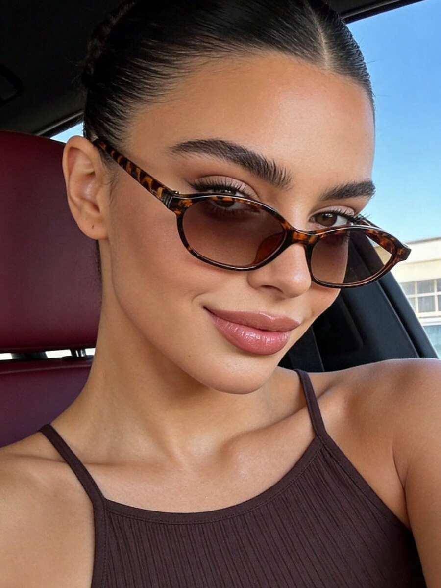 SHEIN OKULARY PRZECIWSŁONECZNE ANIMAL PRINT S07
