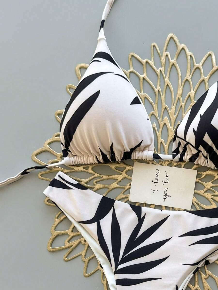 SHEIN DWUCZĘŚCIOWY STRÓJ KĄPIELOWY S09__L