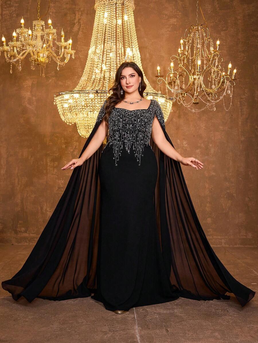 UNITHORSE CZARNA MAXI SUKIENKA S06__54