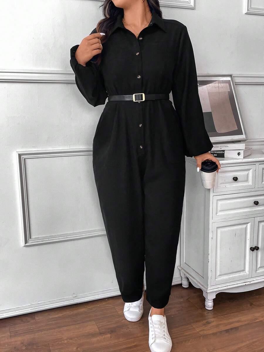 SHEIN CZARNY KOMBINEZON CASUAL S06__44