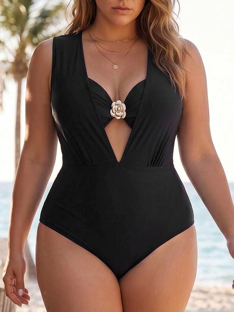 SWIM LUSHOIRE CZARNY STRÓJ KĄPIELOWY S09__52