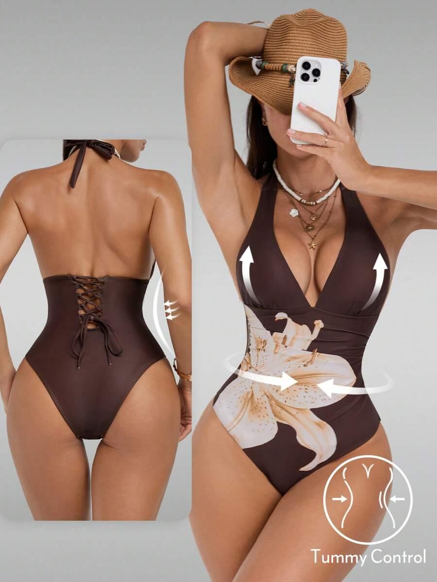 SHEIN JEDNOCZĘŚCIOWY STRÓJ KĄPIELOWY S09__XL