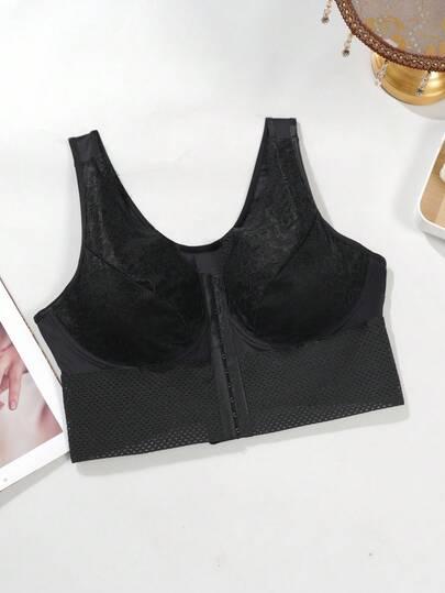 SHEIN CZARNY BIUSTONOSZ KORONKA S09__46