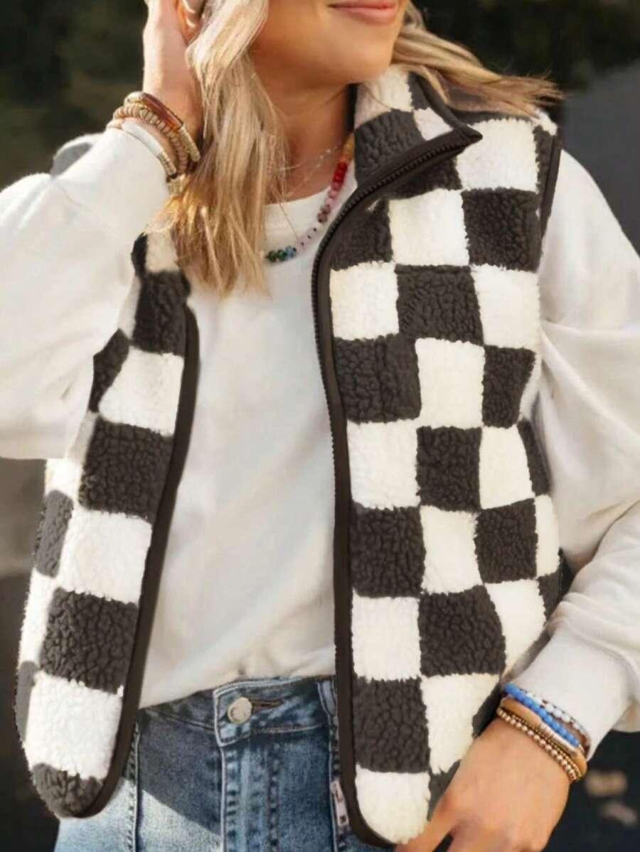 SHEIN KAMIZELKA KRATKA ZAMEK S06__M