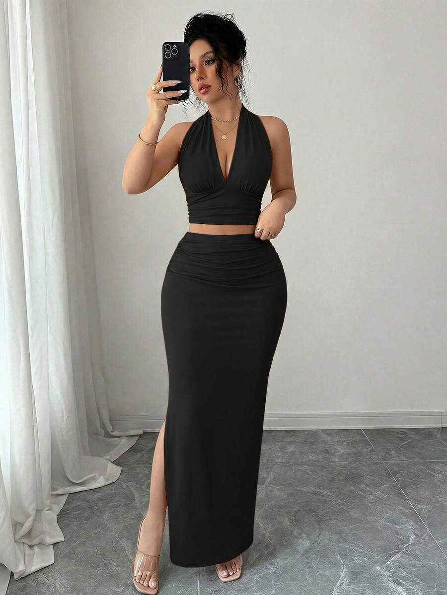 SHEIN TOP SPÓDNICA KOMPLET S06__M