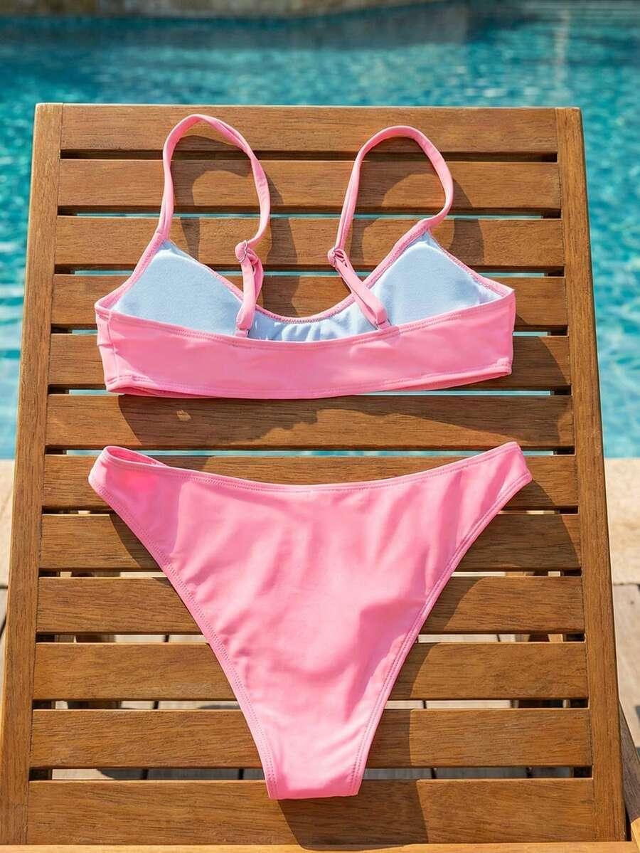 SHEIN DWUCZĘŚCIOWY STRÓJ KĄPIELOWY S09__M