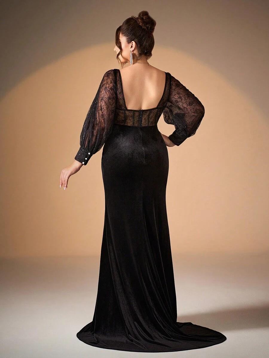 SHEIN CZARNA MAXI SUKIENKA S06__52