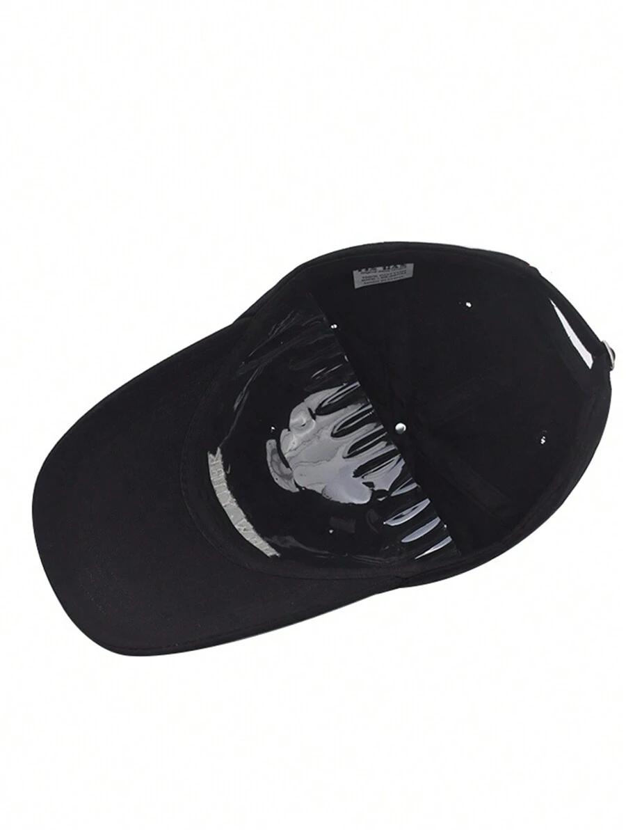 SHEIN CZARNA CZAPKA Z DASZKIEM S07