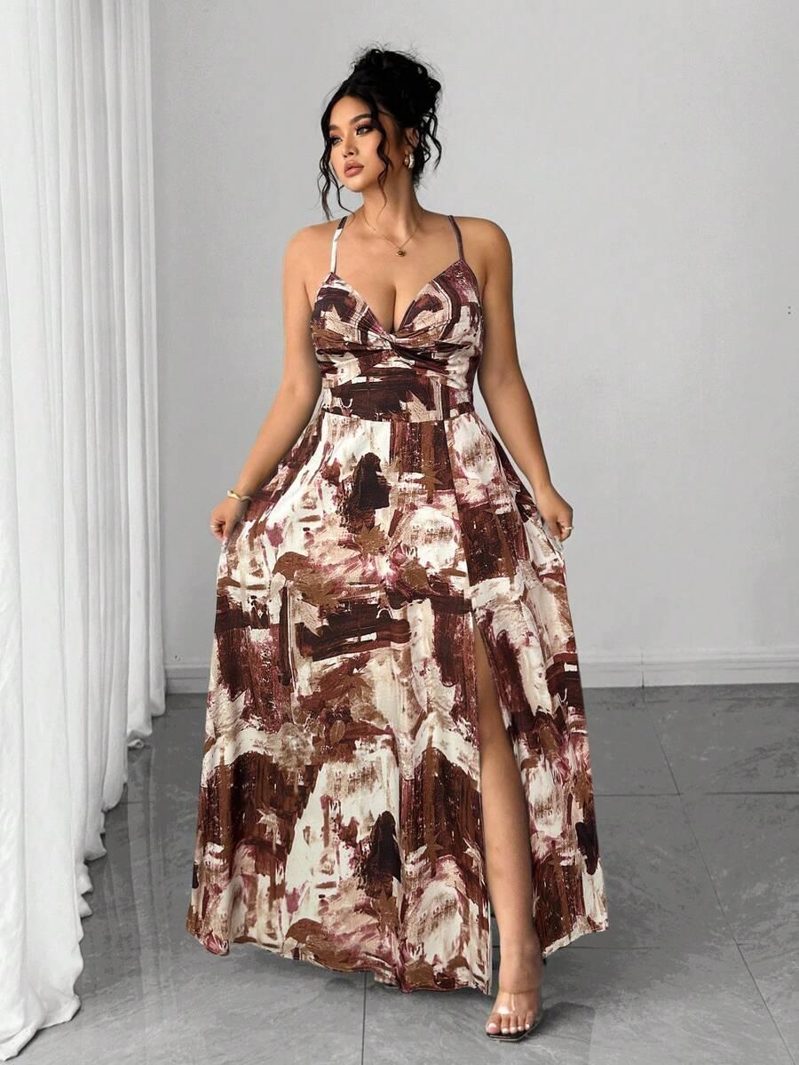 ELENZGA MAXI SUKIENKA PRINT S06__XXL