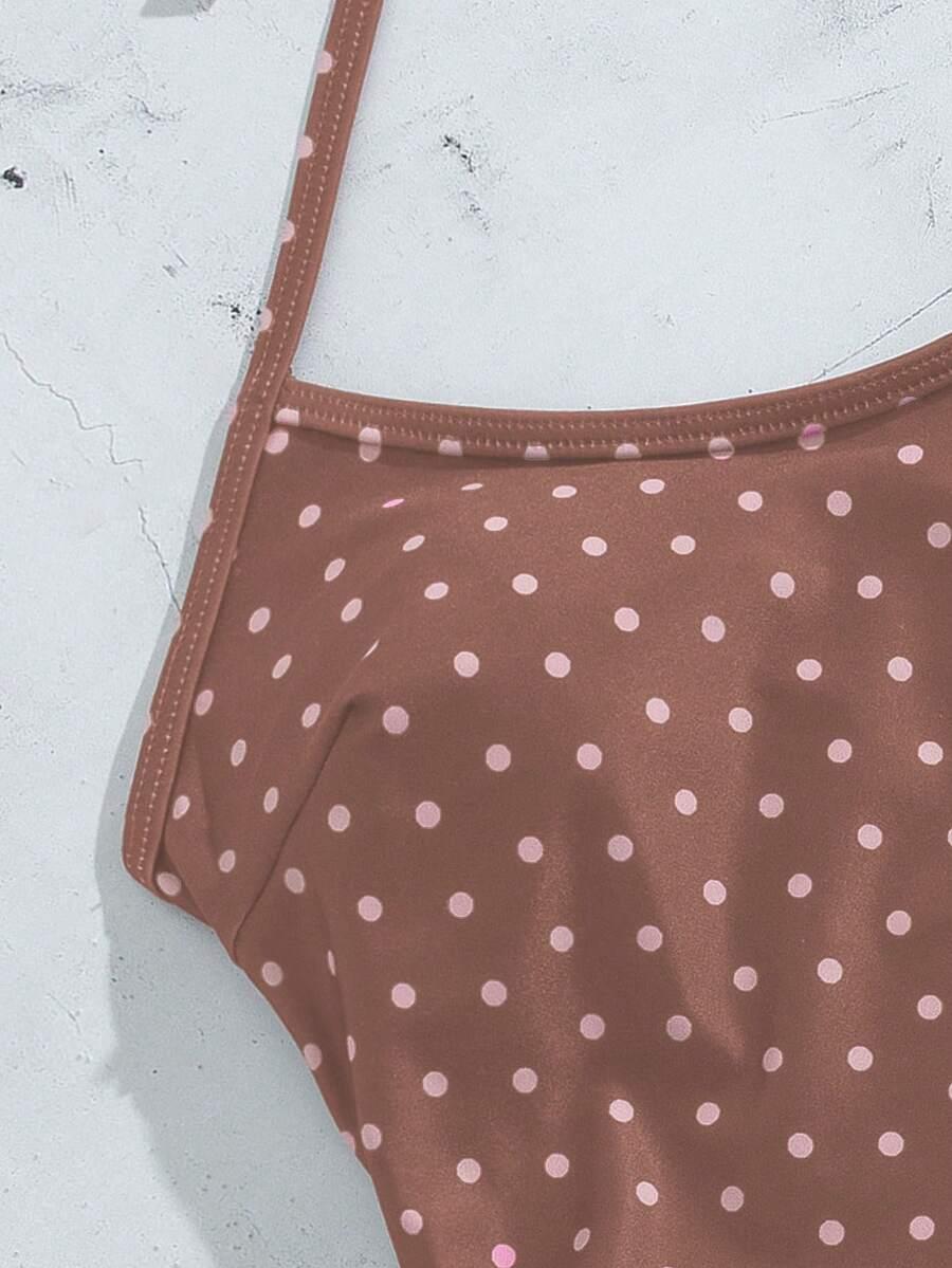 SHEIN DWUCZĘŚCIOWY STRÓJ KĄPIELOWY GROSZKI S09__S